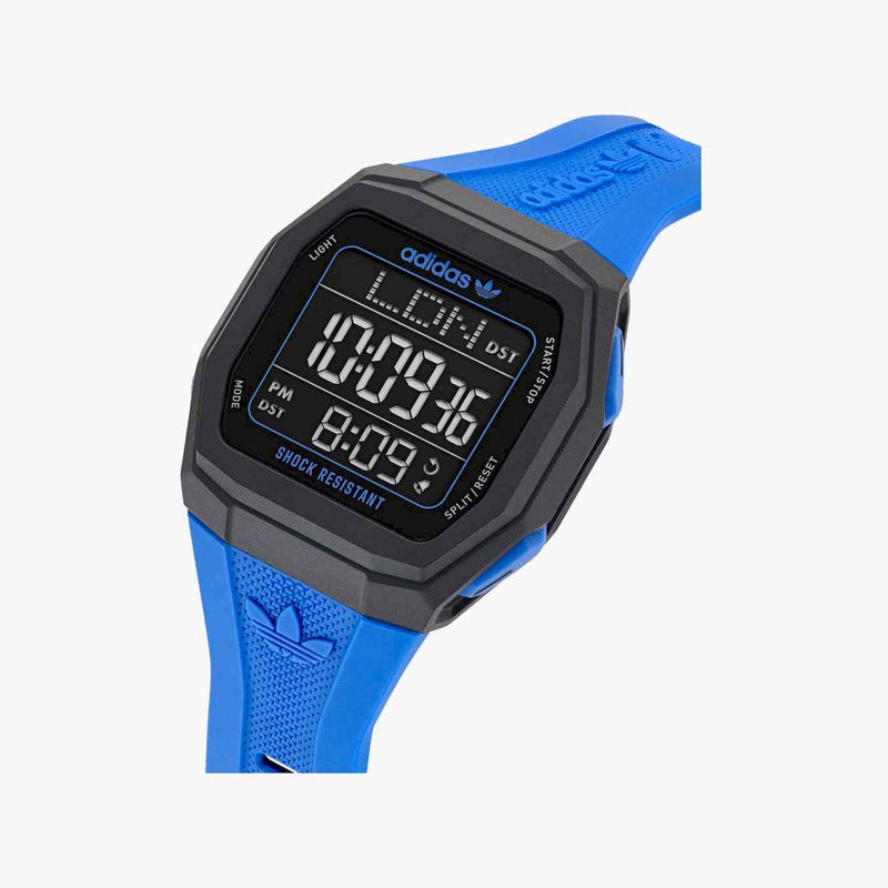 Adidas ساعة رقمية زرقاء للرجال - Image 4